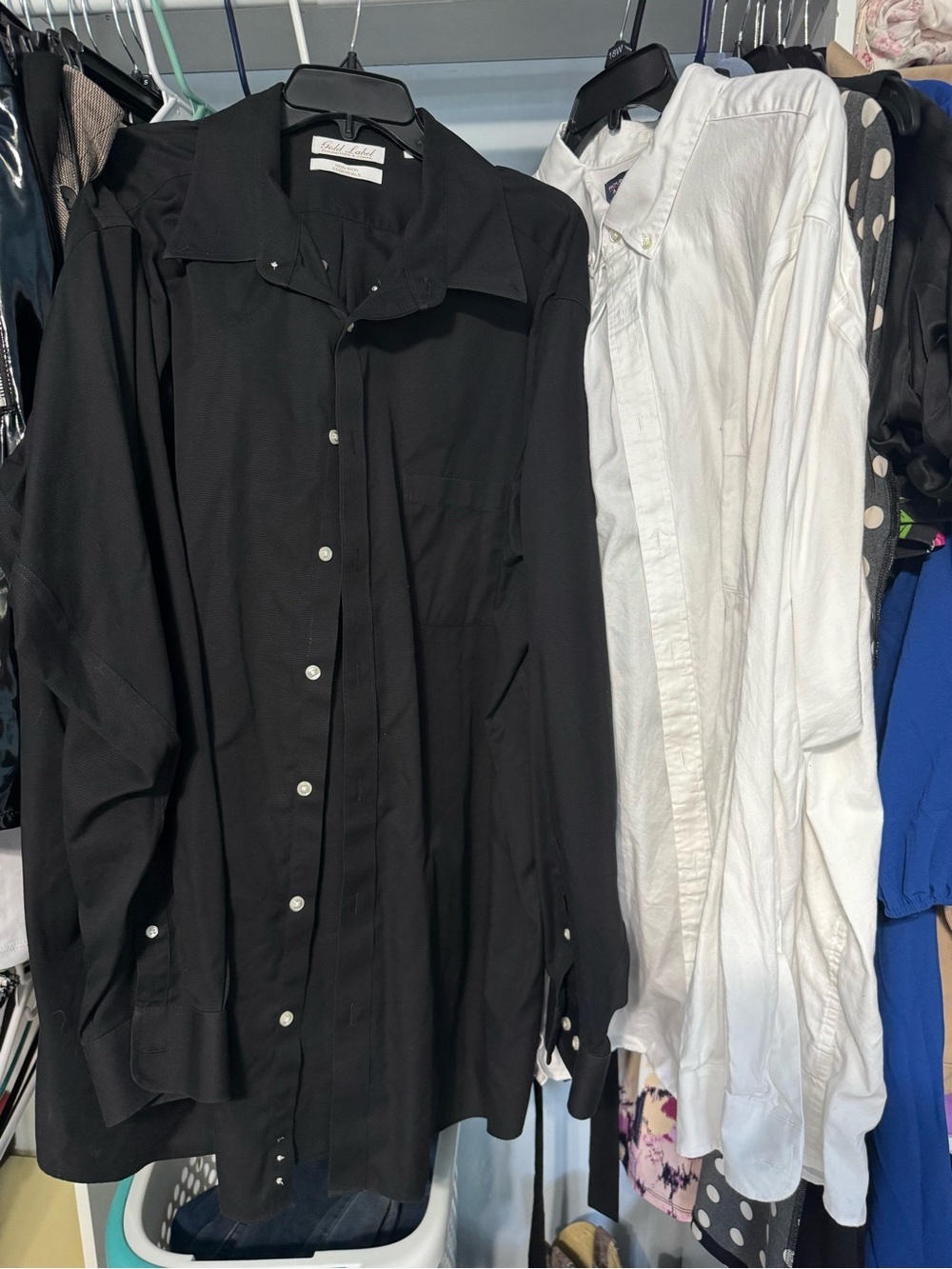 Gold Label and Roundtree and York Men’s dress shirts 3XLT